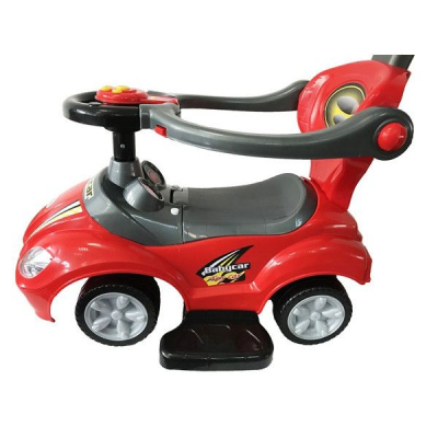 Masinuta 3in1 Muzicala pentru Copii Babyland BabyCar Rosie BC8301