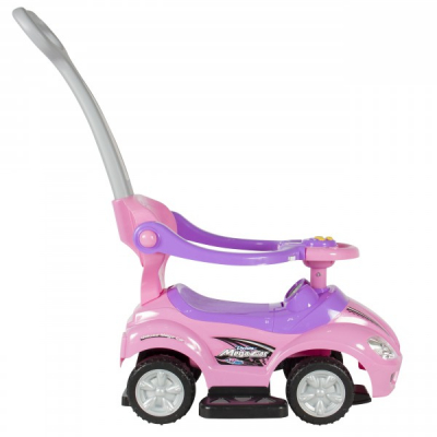 Masinuta 3in1 Muzicala pentru Copii Babyland BabyCar Roz BC8301