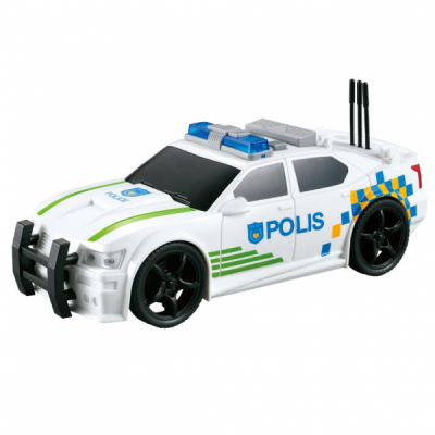 Masinuta de politie Polis cu frictiune sunete si lumini Wenyi WY500E CWT