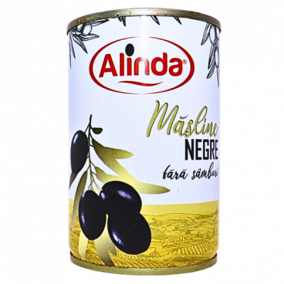 Masline fara samburi negre Alinda cutie metalica 120g MGR29011