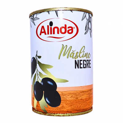 Masline negre Alinda cutie metalica 150g MGR29012