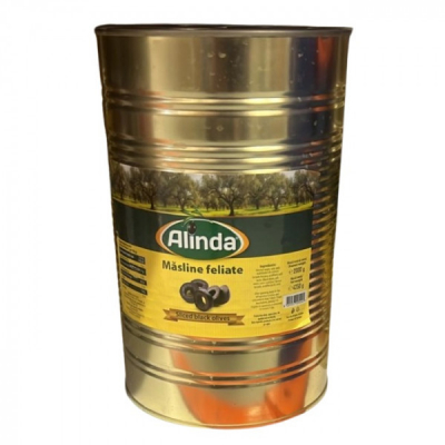 Masline Negre Feliate 2kg in saramura 4.3kg Alinda MGR