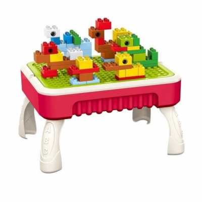 Masuta de joaca multifunctionala 2in1 50 pcs 35x26x20cm DIV. CULORI 188T-11 CWT