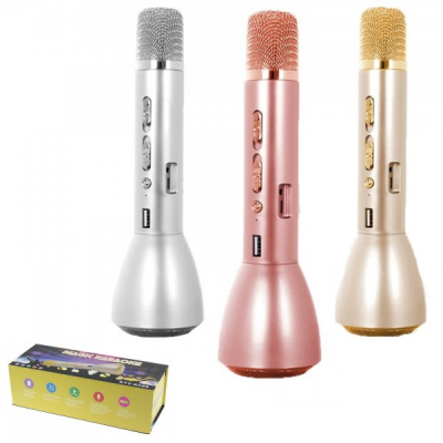 Microfon Wireless Karaoke cu Bluetooth, Boxa si USB KTVK088