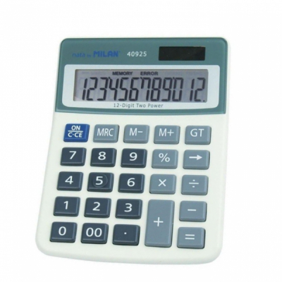 Mini Calculator de Birou 13x10x1.5cm 12 Digits Milan 40925