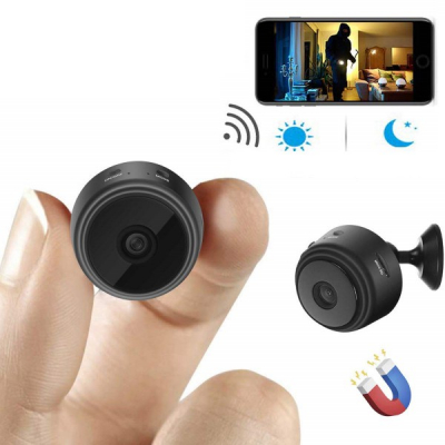 Mini Camera Video Spion cu Microfon WIFI Night-Vision Magnet HIDVCAM