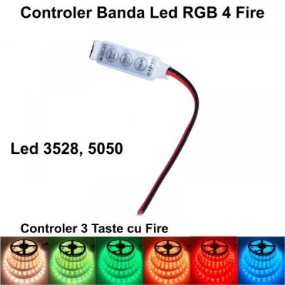 Mini Controler LED RGB cu Fire 18A104 XXM