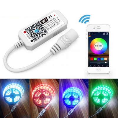 Mini Controler Smart Banda RGB LED cu Wifi 5-24V 18A097 XXM