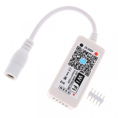 Mini Controler Smart Banda RGBW LED cu Wifi 5-24V RGB-W 18A098 XXM