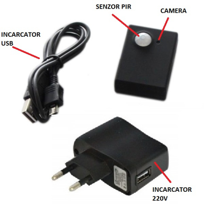 Mini Sistem Alarma MMS si Apel GSM SIM cu Senzor PIR X9009