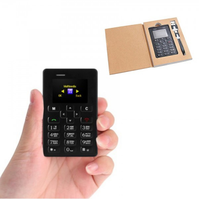 Mini Telefon Mobil M5 Card Phone Ultraslim cu Bluetooth