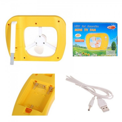 Mini ventilator de birou cu conectare USB si Baterii SC810