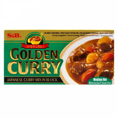 Mix Golden Curry Japonez S&B medium iute 220g MLL
