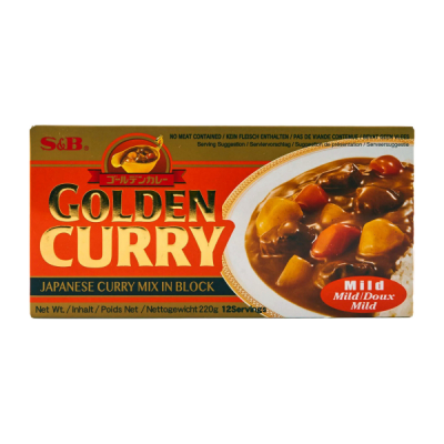 Mix Golden Curry Japonez S&B Mild 220g MLL