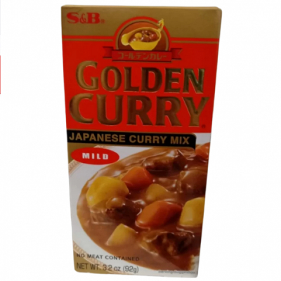 Mix Golden Curry Japonez S&B Mild 92g MLL