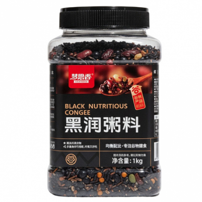 Mix Orez Negru Terci Asiatic Black Nutritious Congee MSX Borcan 1kg PDD