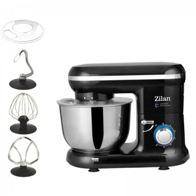 Mixer cu Bol Inox 4.5l 1000W 6 viteze Pulse Hurricane Zilan ZLN3185