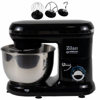 Mixer Planetar cu Bol 4.5L 6 Trepte, Puls 1000W Hurricane Zilan ZLN3185