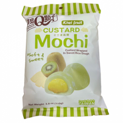 Mochi Kiwi Custard Taiwan Dessert Aluat Orez si Crema TD 110g MLL