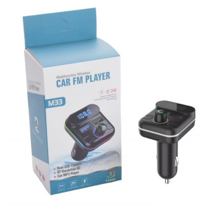 Modulator FM Auto cu Bluetooth V5.0 12V 24V M33 1D015 XXM