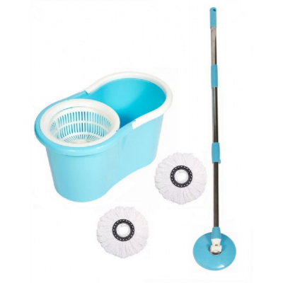 Mop Rotativ cu Galeata Stoarcere Fara Pedala QQ Fashion Spin Mop