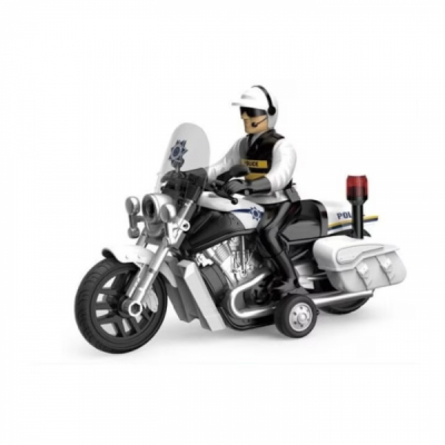 Motocicleta de politie cu figurina scara 1:16 pentru copii WY430A CWT
