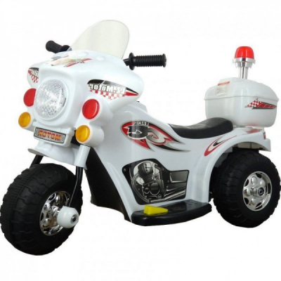 Motocicleta Electrica cu Acumulator 6V Copii Jolly Kids MB999 Alb