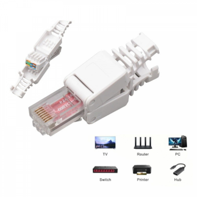 Mufa RJ45 CAT 6 UTP de Plastic Fara Sertizare 12H033 XXM