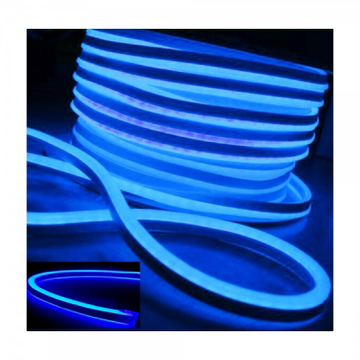 Neon Flex Furtun Luminos Flexibil Rola 100m Albastru 1Fata F8051B Static
