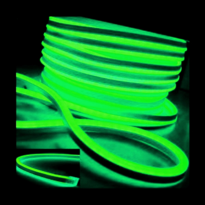 Neon Flex Furtun Luminos Verde Controller JOCURI 2Fete 1.5cm 100m
