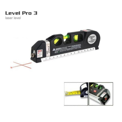 Nivela Laser cu Boloboc si Ruleta 2.5m Fixit Level Pro 3 LV03T