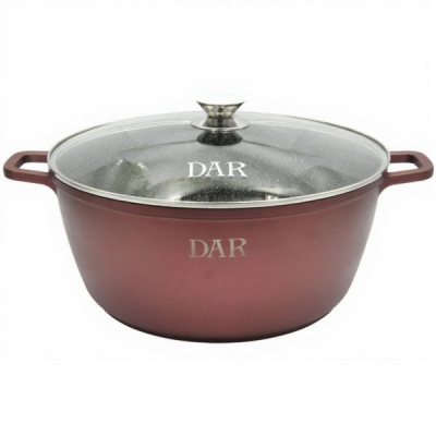 Oala antiaderenta cu capac din sticla 22.8L 44x18cm DAR YCTG44 DNC61910