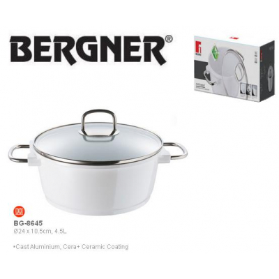 Oala Ceramica Alba 4.5L Bergner BG8645