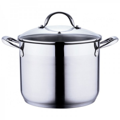 Oala din inox cu capac Gourmet Bergner BG6504 8.2L