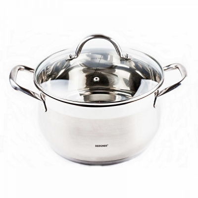 Oala din inox cu capac Gourmet Bergner BG6508 5.6L