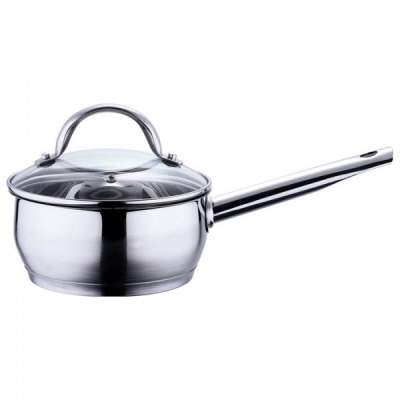 Oala din inox cu maner si capac Bergner BG6502 1.3L 16x7.5cm