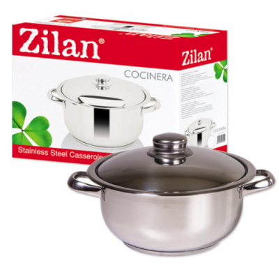 Oala Inox cu Capac 10L Zilan Cocinera ZLN7277