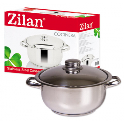 Oala Inox cu Capac 12L Zilan Cocinera ZLN7284