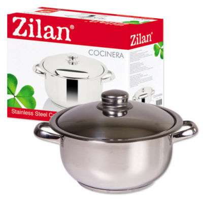 Oala Inox cu Capac 16L Zilan Cocinera ZLN7307