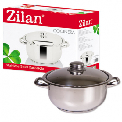 Oala Inox cu Capac 6L Zilan Cocinera ZLN7253