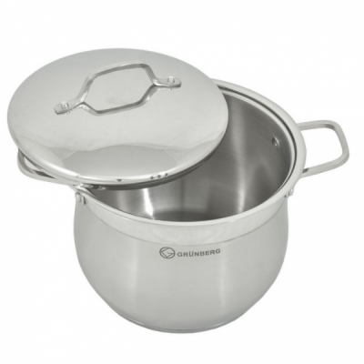 Oala Inox cu Capac Inox 32cm 19.5L Grunberg GR3132