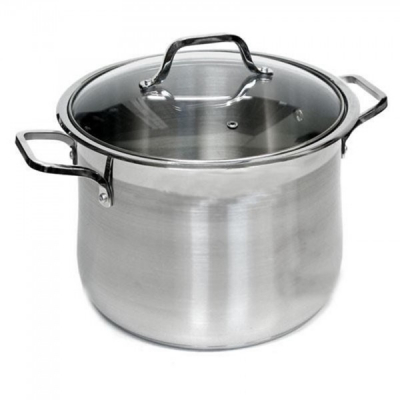 Oala Inox cu Manere si Capac de Sticla 24L 34cm Bohmann BH3425