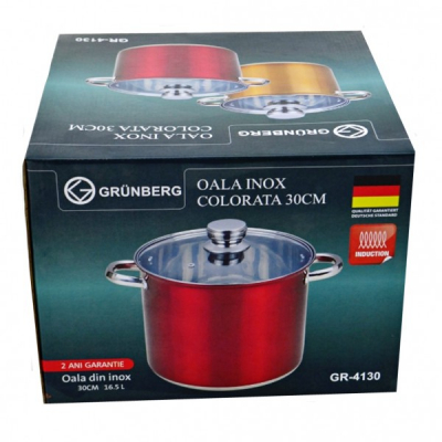 Oala Inox pentru Inductie 16.5L Grunberg YGR4130