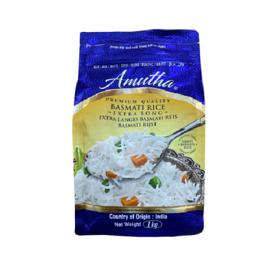 Orez Basmati cu Bobul Extra Lung Premium India AMUTHA 1kg SNM