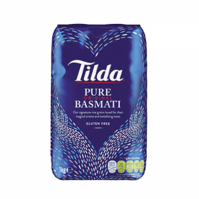 Orez Basmati Pur Superior Fara Gluten Gustos si Pufos 1kg Tilda  MLL