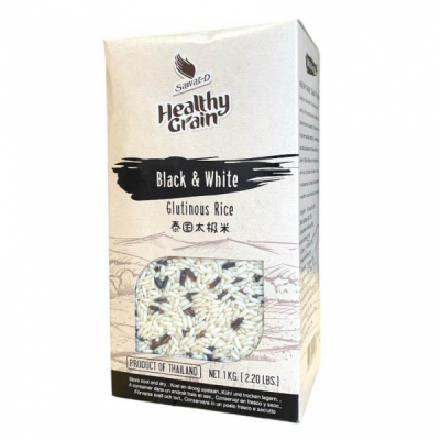 Orez Glutinos Black and White Sawat-D 1Kg Tailanda SNM