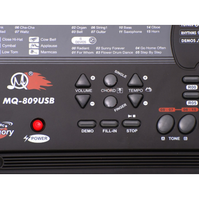 Orga electronica 61 Clape USB MP3 Microfon Suport MQ809USB