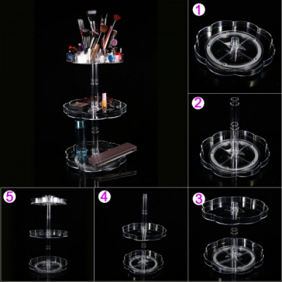 Organizator Cosmetice Rotativ 360 Grade cu 3 Etaje 7006