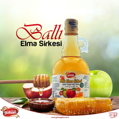 Otet de Mere cu Miere Balli Elma Sirkesi Sticla 500ml Gulsan MGR