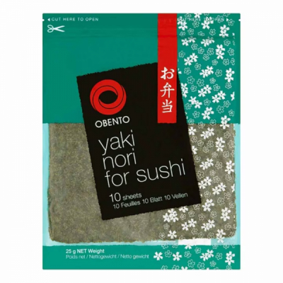 Pachet 10 Foi Alge Yaki Sushi Nori Roasted Seaweed Calitate Gold 25g Obento MLL